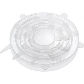 Tapa Reutilizable Silicona 6 Pzs