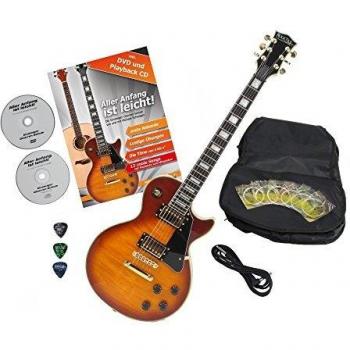 Rocktile Pro L‑200OHB (Orange Honey Burst) – Guitare électrique + set d’accessoires