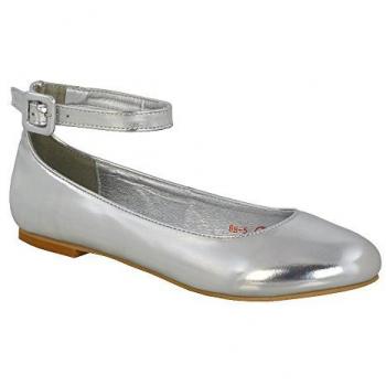 Kimmie Slip‑On Ballerinas – Silver Edition