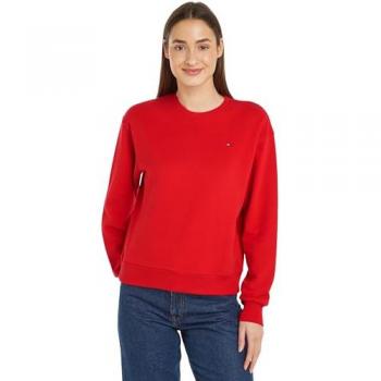Tommy Hilfiger rot Logo-Stickerei Sweatshirt Damen