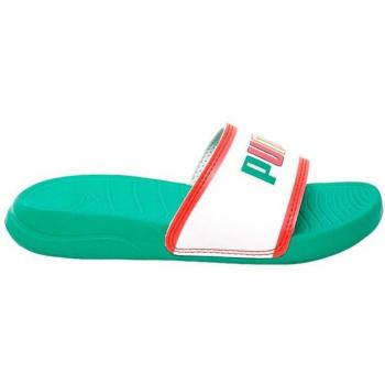 Puma Chancla Deportiva Popcat 20 Verde-Blanco