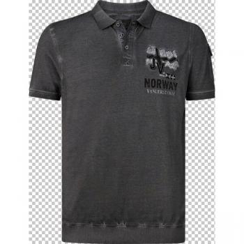Poloshirt JAN VANDERSTORM ALSIING, dunkelgrau, 4XL