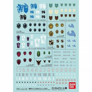 Bandai Model Kit 55711 Decal 104