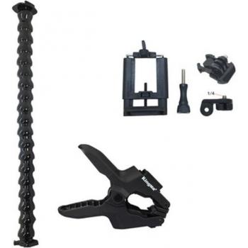 Kieferbieg-Klammer mit Schwanenhals – Universal GoPro-Holder 8‑4