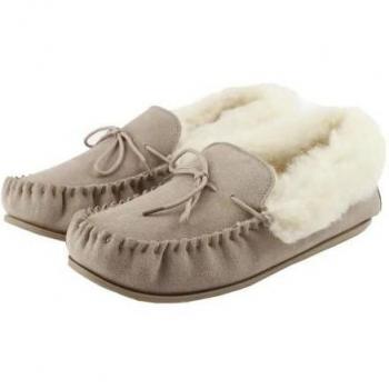 Eastern Counties Leather Willa Suede Moccasins 7 UK grey