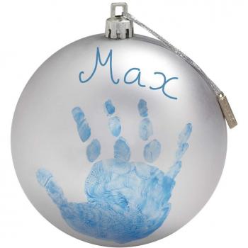 Pallina di Natale Baby Art con Kit Impronta