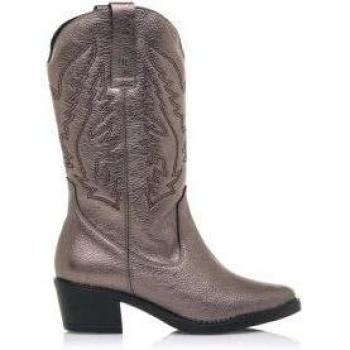 Mustang Urban 58964 Bottes Teo Argent Foncé Talon 5 cm