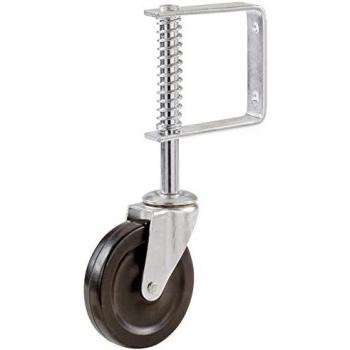 Select Hardware 9785 Spring Loaded Gate Caster, Black