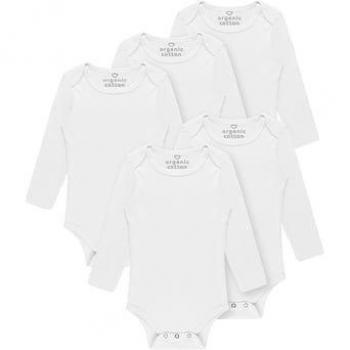 Body de manga larga trunder 5 piezas blanco