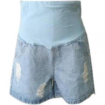 Shorts de Verano para Mamás con Cintura Alta y Elasticidad