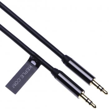 Aux Audio Cable by Keple | Compatible with Nokia X2 Dual Sim, Lumia 635, Lumia 930, | Gold Plated 3.5mm Plug Music Cord | High Quality Short Lead