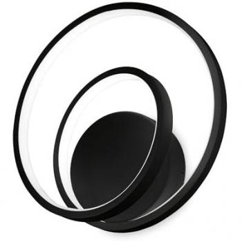 Ideal Lux Oz Applique Murale Swirl LED Noir 3000K
