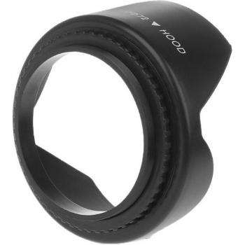 58mm Geschroefd Bloemblaadje Zonnescherm voor DSLR Camera
