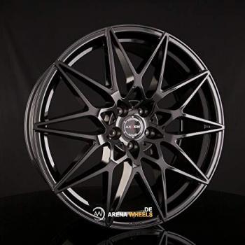 4x AXXION AX9 Schwarz Glanz Lackierte Felgen – 9,0 × 20 JxET30 – 5‑Stücket 120 mm – 20 Zoll