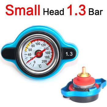 Tapa de radiador D1 Spec con medidor de temperatura, 0,9 Bar/1,1 Bar/1,3 Bar