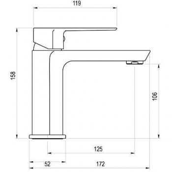 Aroha 4605011 – Robinet de Lavabo en Laiton, Blanc
