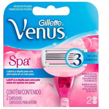 2 Unidades de Cartucho para Afeitar Gillette Venus Spa