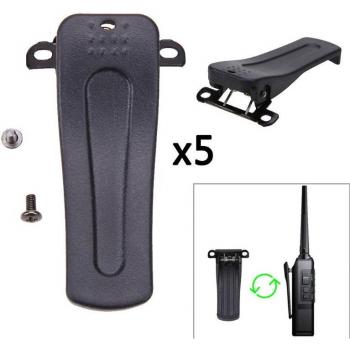 VODOOL 5 Belt Clips for Retevis H777 and BaoFeng BF-666S/777S/888S