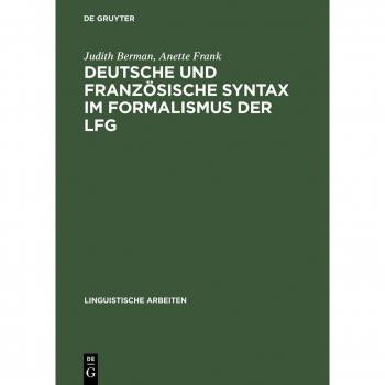 Vitalsource Technologies, Inc. Deutsche Und Franzosische Syntax Im Formalismus Der Lfg
