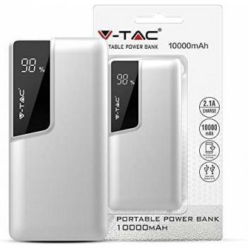 V-TAC Banque d'énergie 10000mAh à Double Sortie
