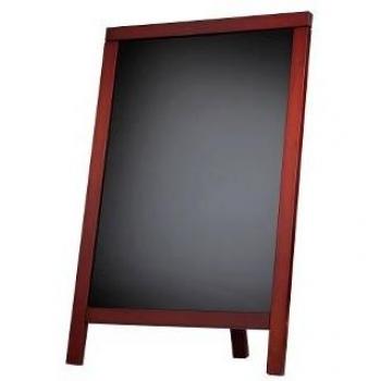 Pizarra negra Liderpapel caballete y marco de madera con superficie para rotuladores 55x85 cm