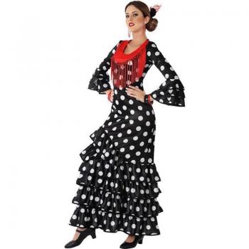 Tenue de Flamenco Femme Adulte Taille XS/S Couleur Noire