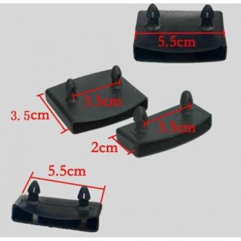 10PCS Black Square Slat Caps for Sofa Bed Replacement