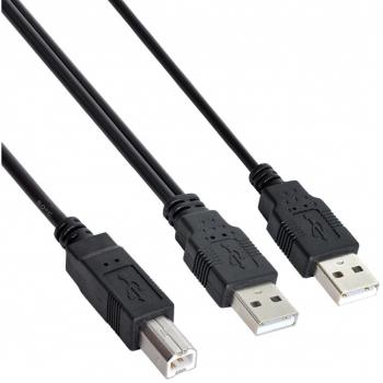 Cable USB 2.0 B Macho a Macho de 80cm para Dispositivos Externos