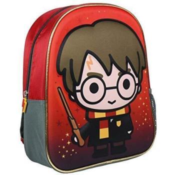 MOCHILA INFANTIL 3D HARRY POTTER ROJO