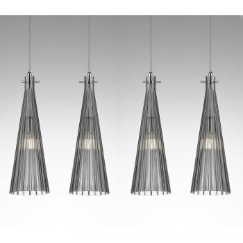 Selène Costa Rica 4-Light Grey Pendant