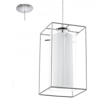 Loncino 1 Vintage‑Pendellampe EGLO – 1‑Flammen-Design, Glas satiniert