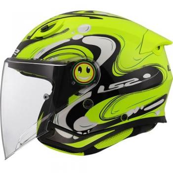 LS2 Casco Infantil Jet OF622 Funny II Amarillo