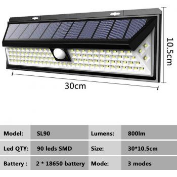 Luz Solar de Control Remoto para Carretera con Sensor de Movimiento