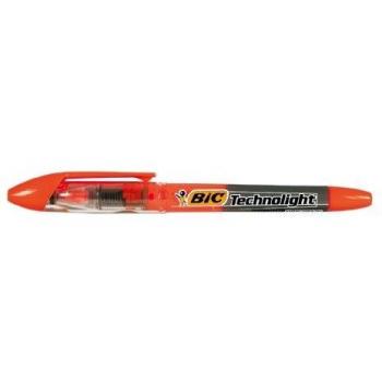 BIC Textmarker Technolight™, orange, Einweg, Keilspitze, 1,5