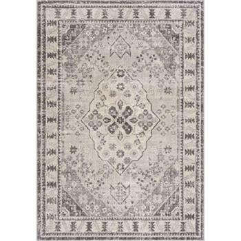 Montana Collection Grey Oriental Medallion Area Rug