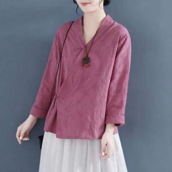 Orientalische Zen Tee Tai Chi Qipao Strickjacke