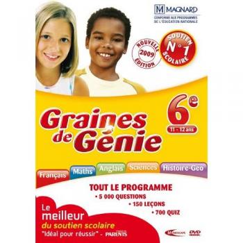 Jeu éducatif « Graines de Génie » – 6ème année scolaire, 2009
