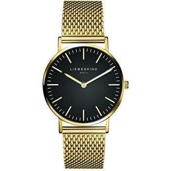 Liebeskind Berlin, Armbanduhr, Damenuhr, Gold, (Analoguhr, 34 mm)