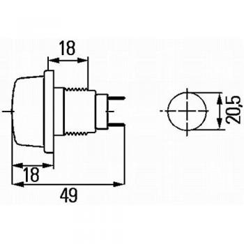Hella Positionslicht 2PF 003 563-177