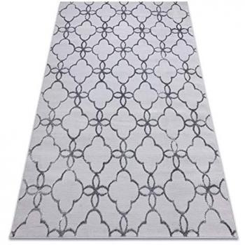 Tapis Mefe 8504 Treillis et Fleurs 240x330 cm Gris