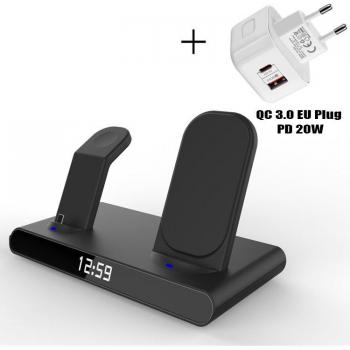 Cargador Multifuncional 3 en 1 para iPhone 13 y Apple Watch