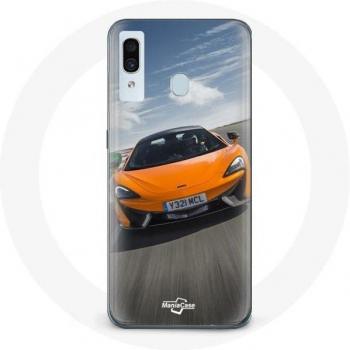 Caja Deportiva de Fusión McLaren – Versión Naranja, Compatible con Samsung Galaxy A30