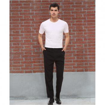 Black Chef Uniform Trousers for Men