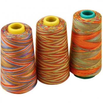 3000 Yards Gradient Rainbow Stitching Thread