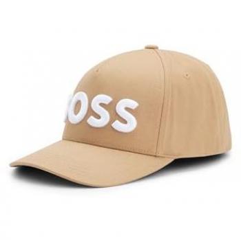 BOSS Mens Sevile-Boss Cotton-twill Cap with 3D Embroidered Logo