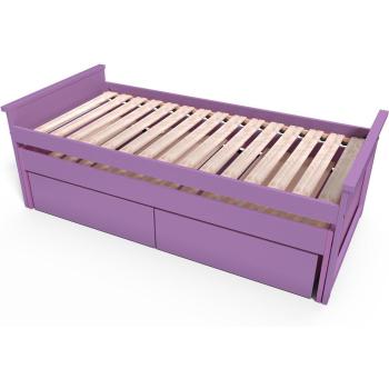 Lit Gigogne 90x200 en Bois avec Tiroirs