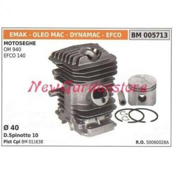 Piston segmenté EMAK, cylindre compatible OM 940 EFCO 140 005713
