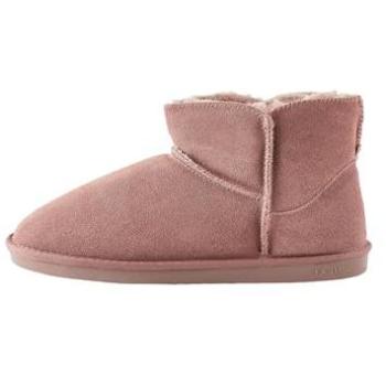 Elegant Pink Faux Fur Suede Boots