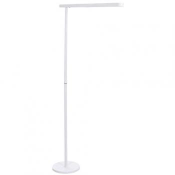 Pied lumineux Perseus en aluminium blanc
