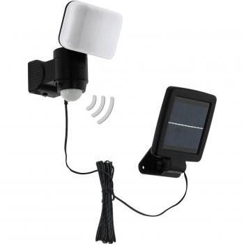 Faretto Solare Esterno Moderno Casabas Policarbonato Nero e Bianco Led
